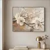 Bloemen - Natuur - Wit - Bloesem - Abstract Textielframe zwart klein -sfeer2
