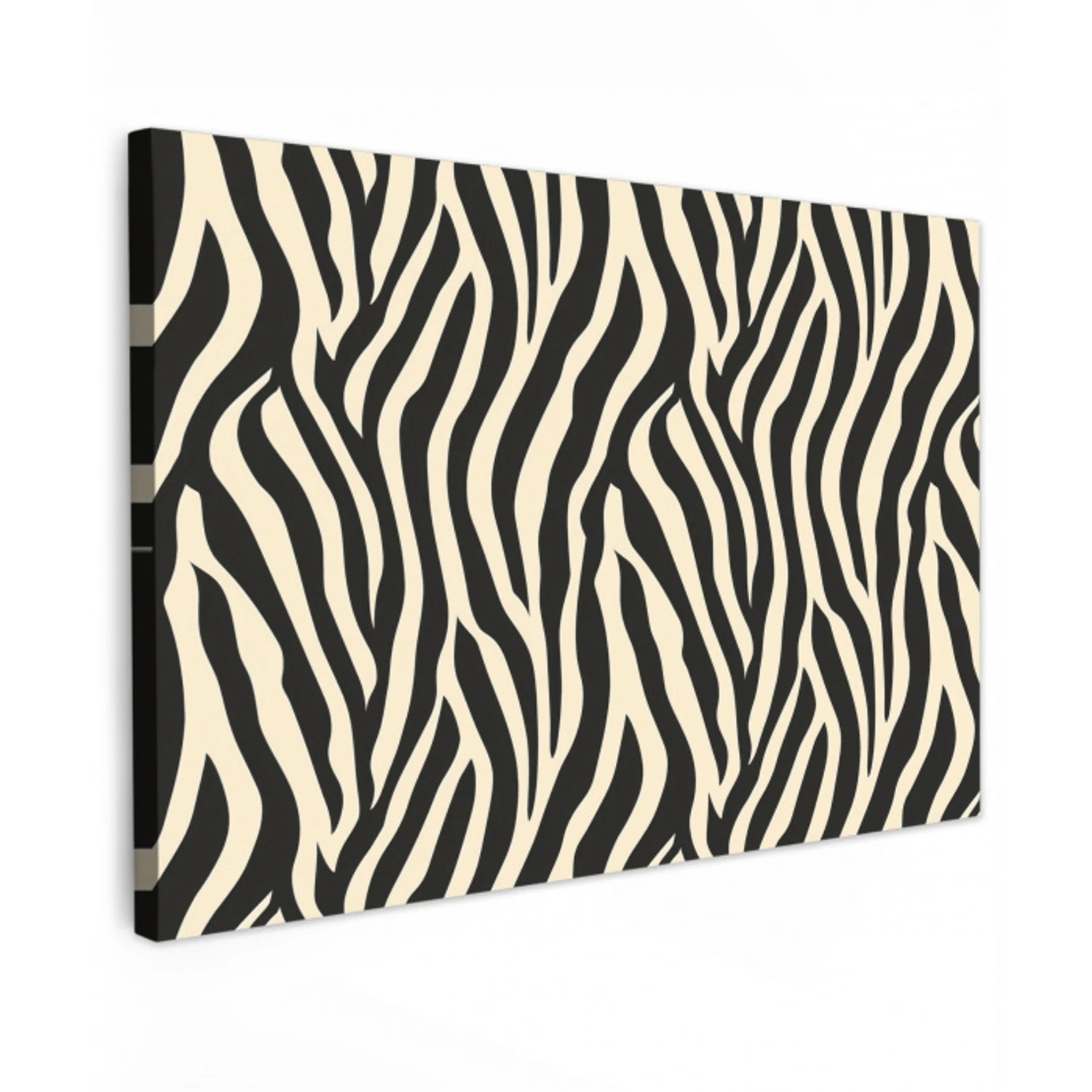 Zebra - Print - Klassiek - Zwart canvas 2cm klein 34 -z3d