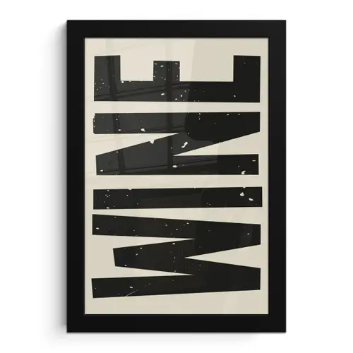 Zwart - Wijn - Decoratie - Vintage fotolijst zwart zonder passe partout klein -3d