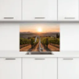 Wijngaard - Zonsondergang - Landschap keuken achterwand 2 middel -3d