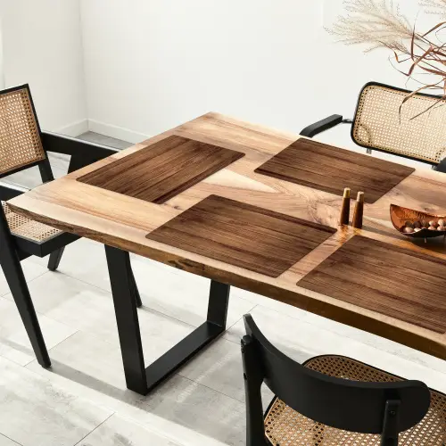 Houtlook - Bruin Placemat vinyl groot -zzsfeer4_Kitchenyeah-website