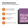 Follow your dreams - Paars - Penseeltextuur Inductie beschermer vinyl 3mm klein -zzzzzzz-td-ups