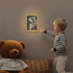 Buizerd - Roofvogel - Natuur - Bruin Light Box met kabel (Kinderlampje) klein -sfeer4a_kind