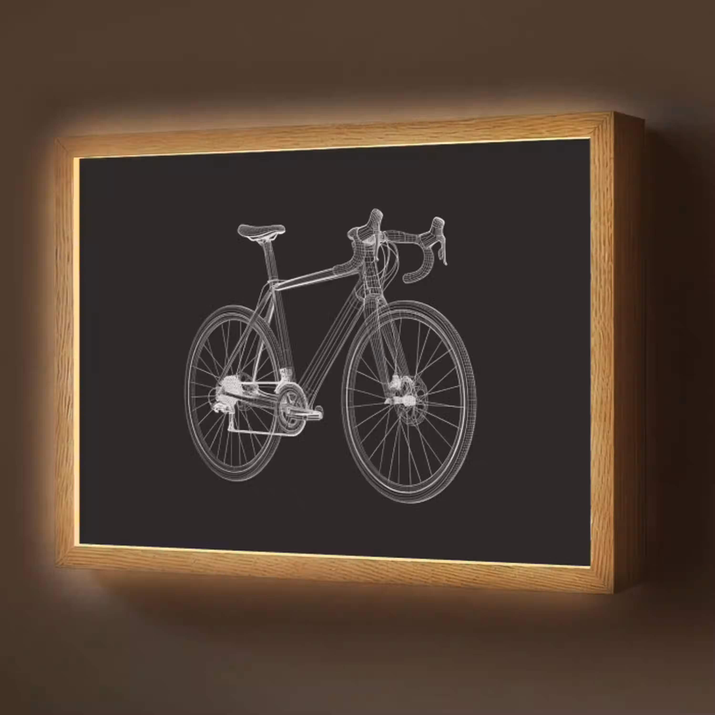 Lijnen - Illustratie - Wit Light Box met batterij (Wandlamp) middel -z3d_website