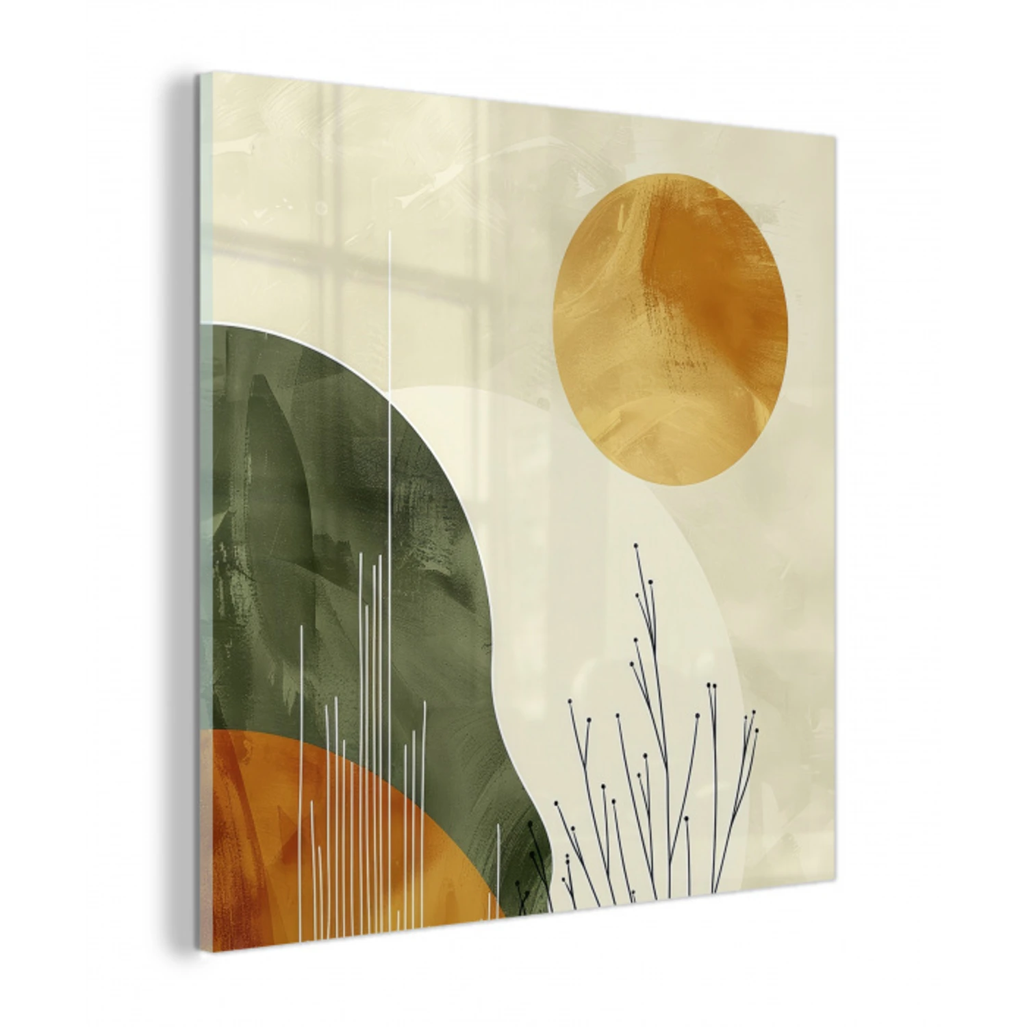 Abstract - Landschap - Zon - Kunst plexiglas 5mm klein -z3d