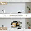 Abstract - Goud - Zilver - Vormen - Aesthetic - Modern keuken achterwand spatscherm klein -voor_na_FR