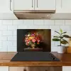 Kleuren - Boeket - Vaas - Hout keuken achterwand spatscherm klein -sfeer2