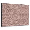Donkerblauw - Roze - Patroom - Symmetrisch Textielframe - compleet frame klein 947 -3d