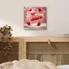 Aardbei - Taart- Eten - Roze aluminium wit klein -sfeer3