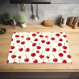 Kersen - Minimalistisch - Rood Inductie beschermer vinyl 3mm klein 276 -sfeer5