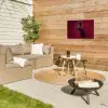 Hengst - Steigert - Rood Tuinposter op houten frame 2 cm dik klein -sfeer2