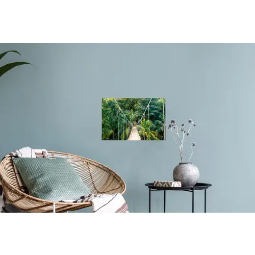Jungle - Palmboom - Brug - Natuur - Planten Muursticker klein -plant