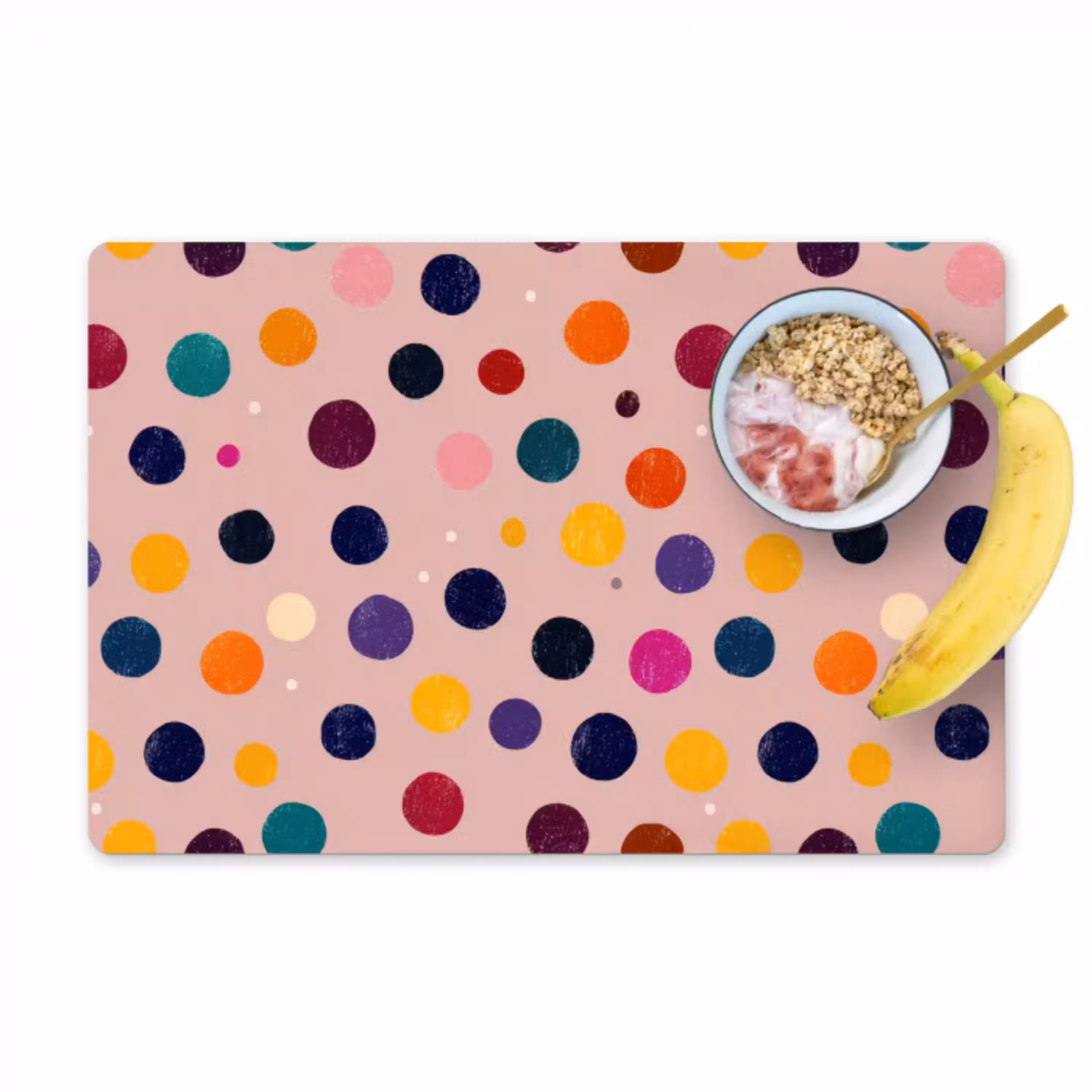 Cirkels - Patroon - Kleurrijk Placemat vinyl groot 368 -zzzproduct_Kitchenyeah-website