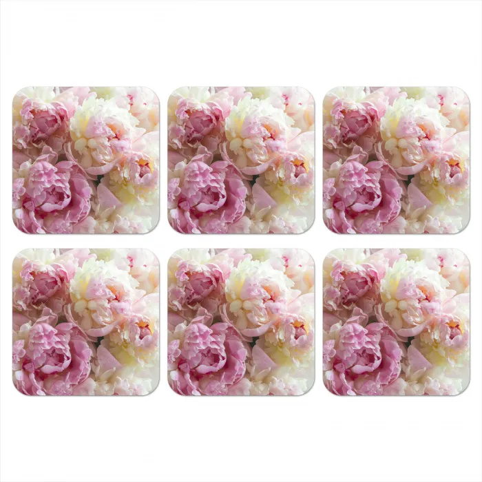 Vintage - Bloemen - Rozen - Natuur onderzetter kurk middel -3d