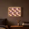 Bloemen - Abstract - Aardetinten Light Box met batterij (Wandlamp) middel 907 -sfeer4