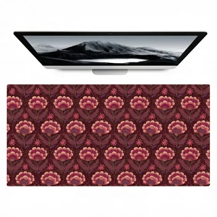 Bloemen - Waaier - Paars Muismat XXL klein 681 -zzz3d