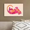 Tijger - Roze - Oranje canvas 2cm klein -sfeer3