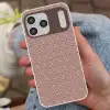 Donkerblauw - Roze - Patroom - Symmetrisch Telefoonhoesje iPhone 17 Pro Max klein 879 -sfeer2