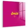 Smile - Stippen - Roze plexiglas 5mm klein -zzzproduct_nieuw