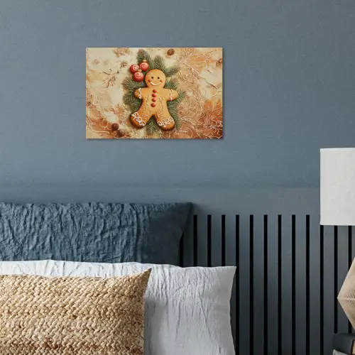 Kerstmis - Koekje - Poppetje - Speculaas poster papier klein -sfeer2