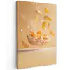 Peach - Eten - Taart - Oranje Tuinposter op houten frame 2 cm dik klein -3d
