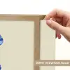 Schelpen - Blauw - Beige Light Box met batterij (Wandlamp) middel -USP_websiteprintNL