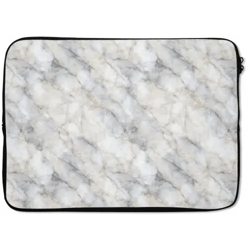 Grijs - Marmer - Gedetailleerd laptophoes neopreen klein 279 -zkaufland3dotto