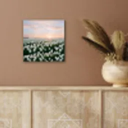 Tulpen - Landschap - Wit aluminium wit klein -sfeer4
