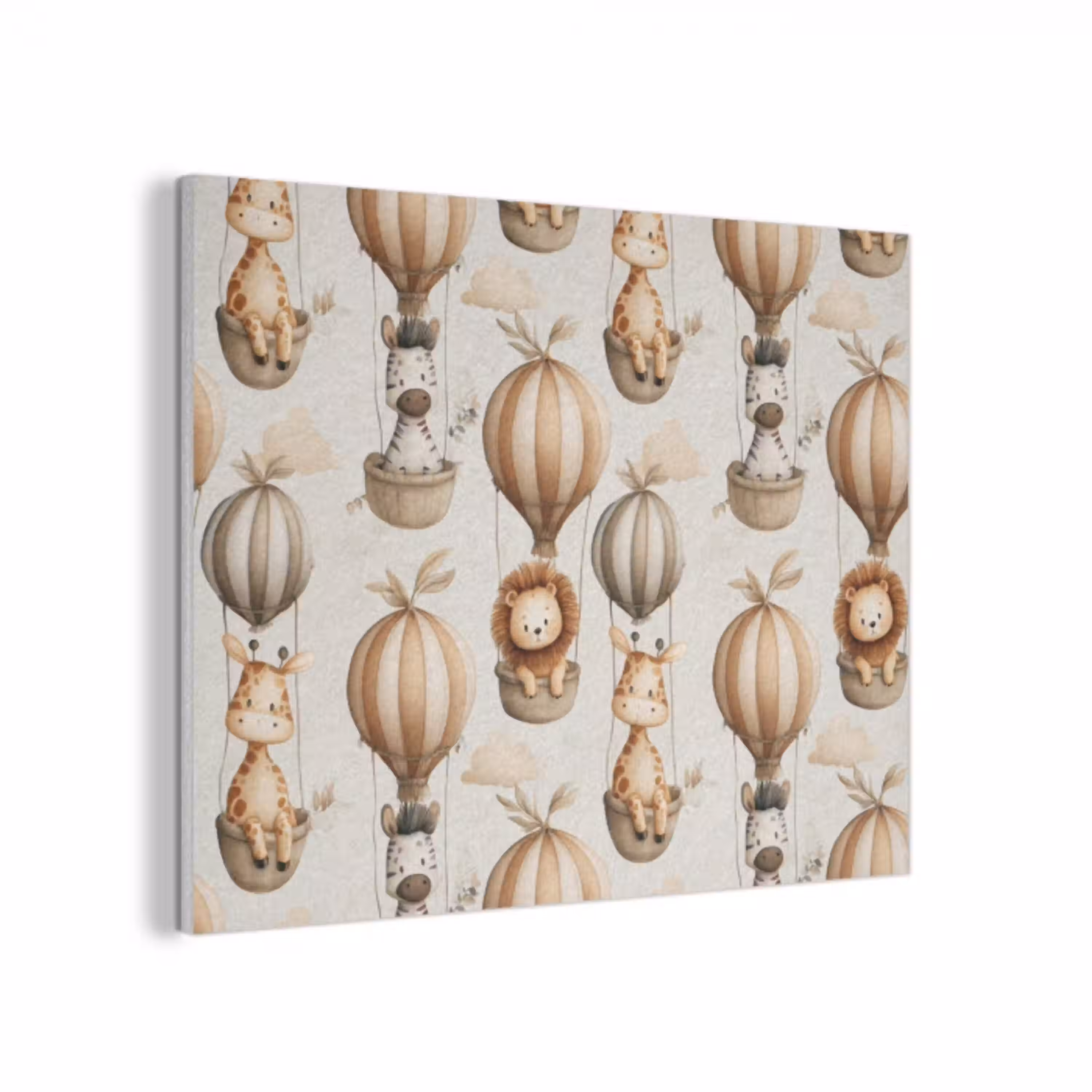 Safari - Luchtballonen - Taupe PET vilt klein 837 -3d