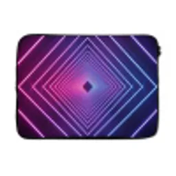 Driedimensionaal - Tunnel - Ruimte laptophoes neopreen klein -3d