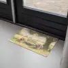 Houten bankje - Bloempotten - Landschap Deurmat klein -sfeer2