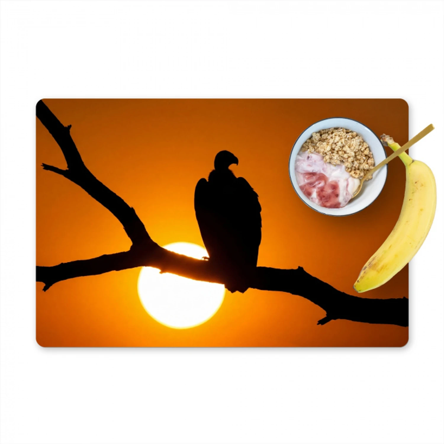 Gier - Tak - Zon - Oranje Placemat vinyl groot -zzzproduct_Kitchenyeah-website