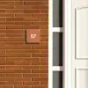 Terracotta - Traditioneel Naambord Vierkant klein -sfeer3-XS