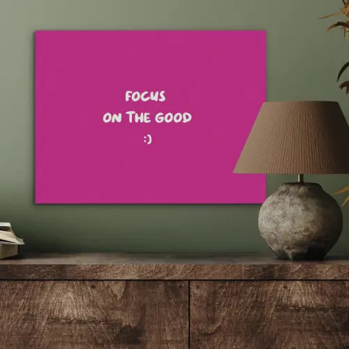 Focus - Smiley - Roze PET vilt klein -sfeer2