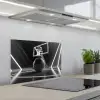 Basketbal - Basketbalveld - Lichtlijnen keuken achterwand spatscherm klein -3d_schuin