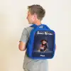 Betoverend meisje met ketel Kinderrugzak - Blauw middel -sfeer2