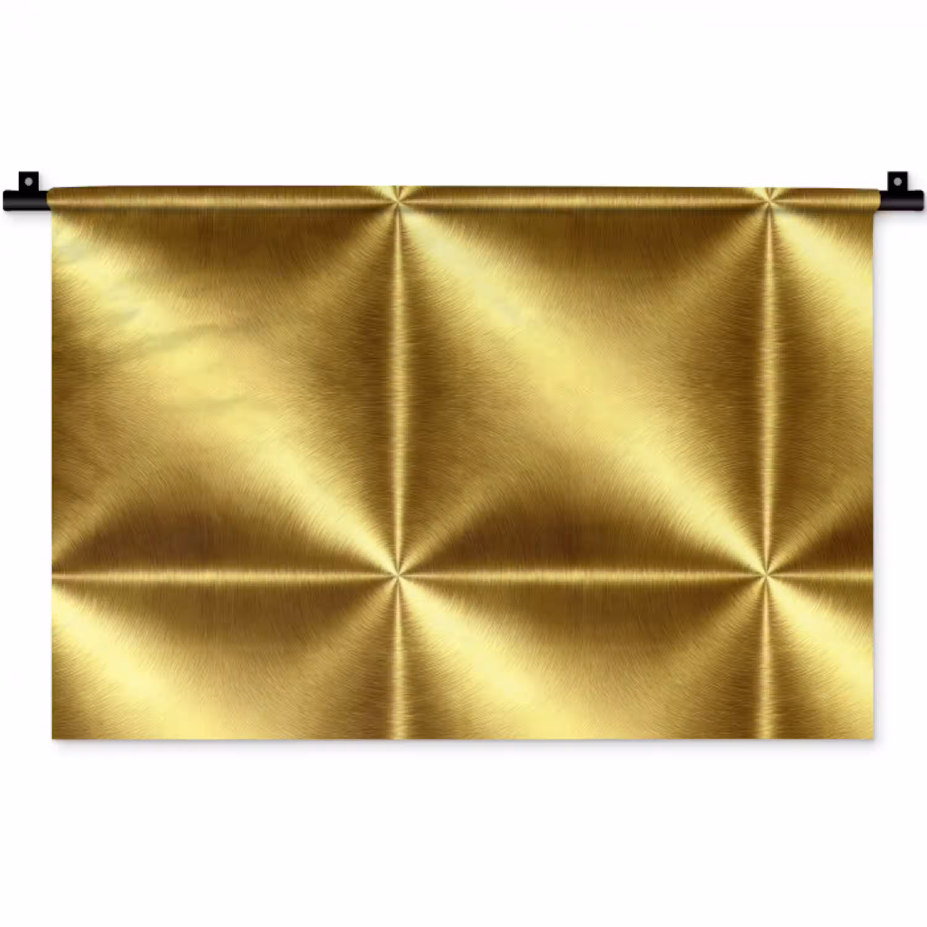 Textuur - Geborsteld Goud - Industrieel - Metallic Wandkleed katoen klein 269 -zz3d