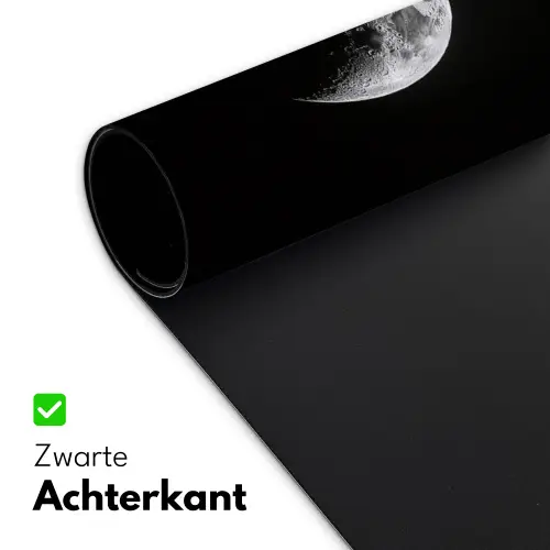 Maan - Hemel - Zwart - Schaduw Muismat XXL klein -sfeer2