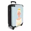 Prinses met een gouden kroon - Blauw NBS - Handbagage koffer - Volwassenen Unisex middel -productfoto_3d