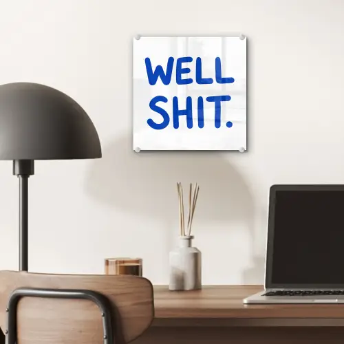 Blauw - Quote - Wit plexiglas 5mm klein -sfeer6