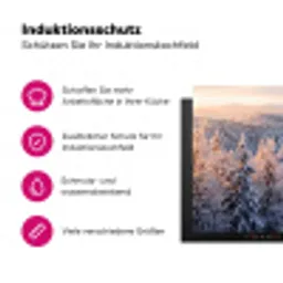 Bos - Bergen - Goud - Winter - Warm Inductie beschermer vinyl 3mm klein -zzzzzzz-lf-ups