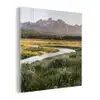 Berglandschap - Rivier - Bos plexiglas 5mm klein -z3d