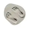 Voeten - Zand - Zee Wandcirkel Organisch Forex 3mm klein -3d