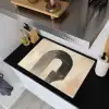 Boog -  Strepen - Minimalistisch - Zwart Inductie beschemer met haakjes klein -sfeer1