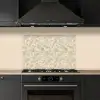 Abstract - Lijnen - Beige keuken achterwand spatscherm klein 900 -sfeer1