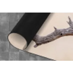 Papagaai - Tak - Roze Keukenloper - keukenmat middel -closeup