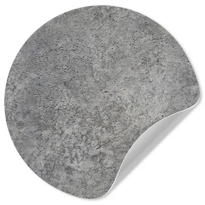 Patronen - Industrieel - Beton Wandcirkel behangsticker klein 186 -3d