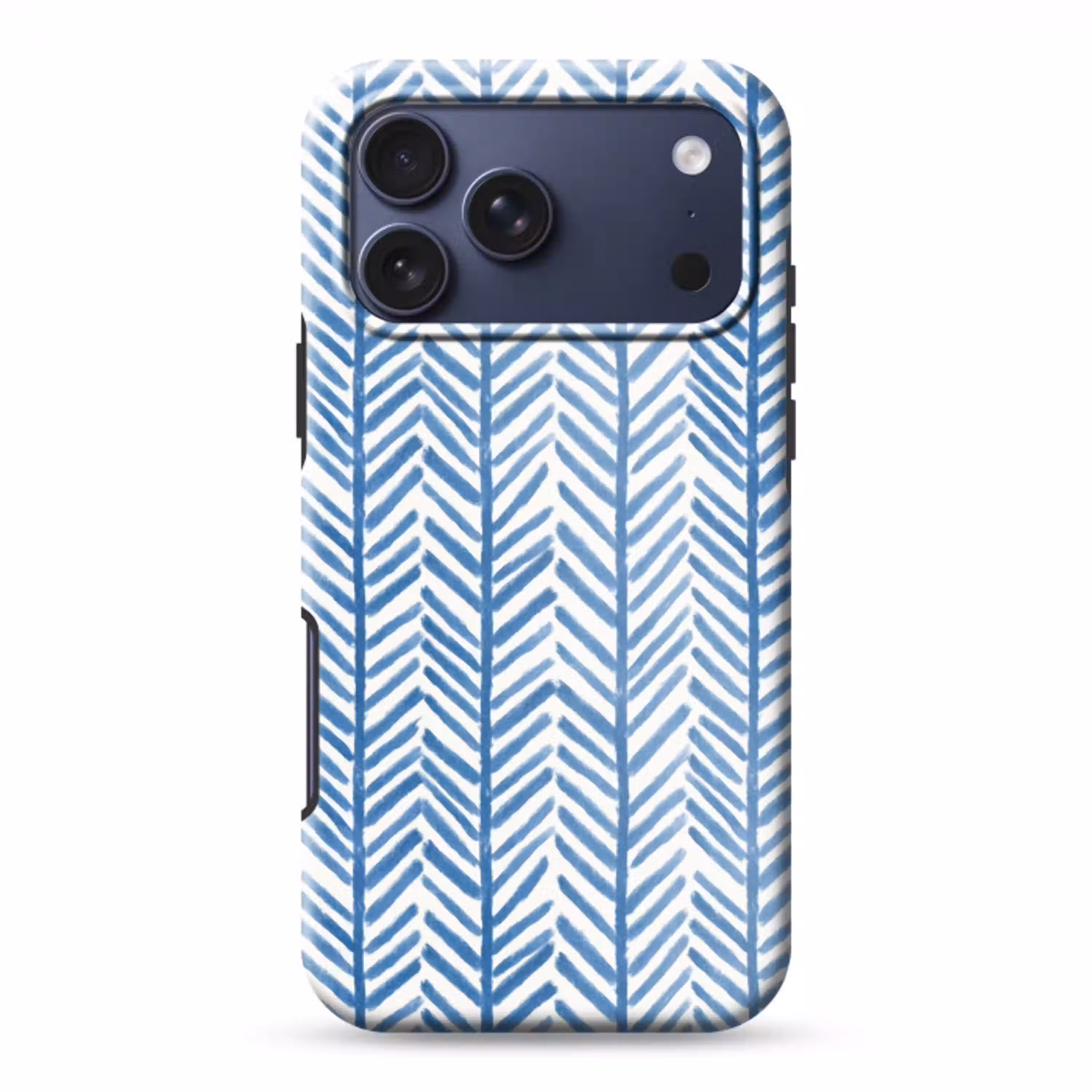 Patroon - Streep - Blauw Toughcase MagSafe Apple iPhone 17 Pro Max klein 1019 -3d