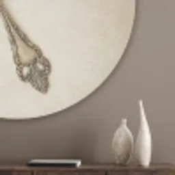 Beige - Vintage - Bestek Akoestische PET Vilt - Rond klein -sfeer5_closeup