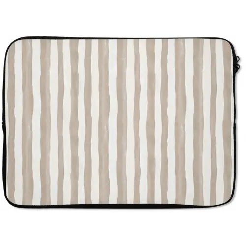 Minimalistisch - Strepen - Beige laptophoes neopreen klein 279 -zkaufland3dotto